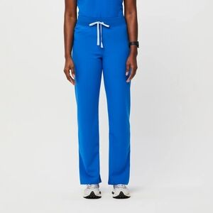 Figs Blue High Waisted Livingston Basic Scrub Pants in Royal Blue